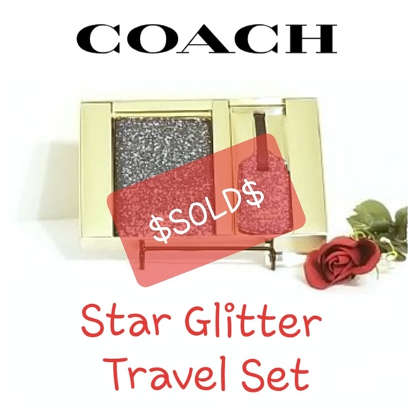 Coach Accessories - $SOLD$ 🆕️ 💯 Auth Coach Glitter Travel Set F38644